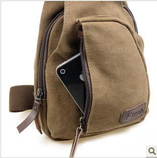 Men'S Breast Bag Sports And Leisure Canvas Messenger Bag Korean Version, Shoulder Bag Men'S, Backpack, Men'S Bag