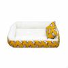 Supportive Sideed Pet Bed AllSeason Use Rectangular Lounger Soft and Dog