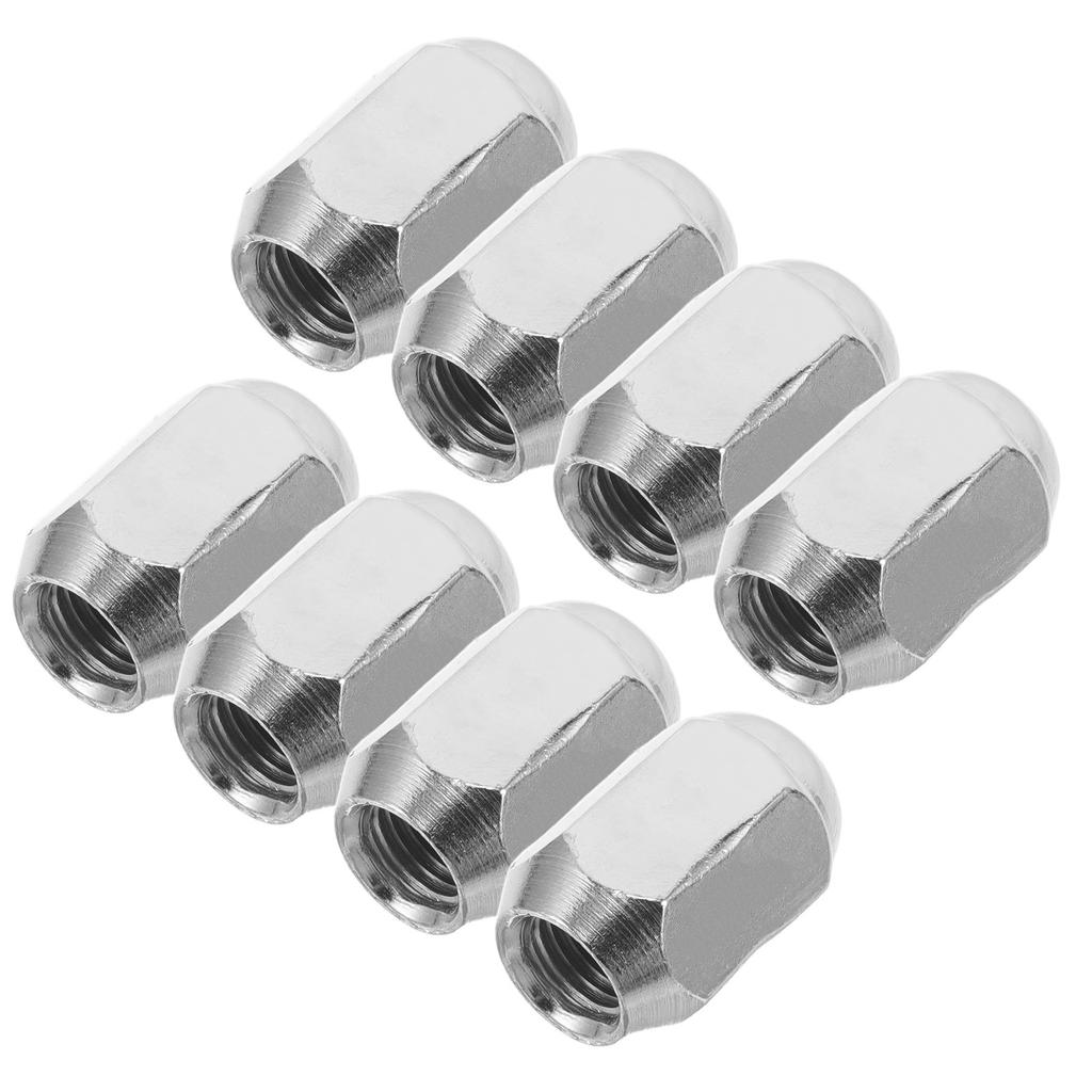 8pcs Wheel Lug Nuts M10 For Atv Cars Trucks Durable Steel Corrosion Resistant Universal Automotive Tire Accessories