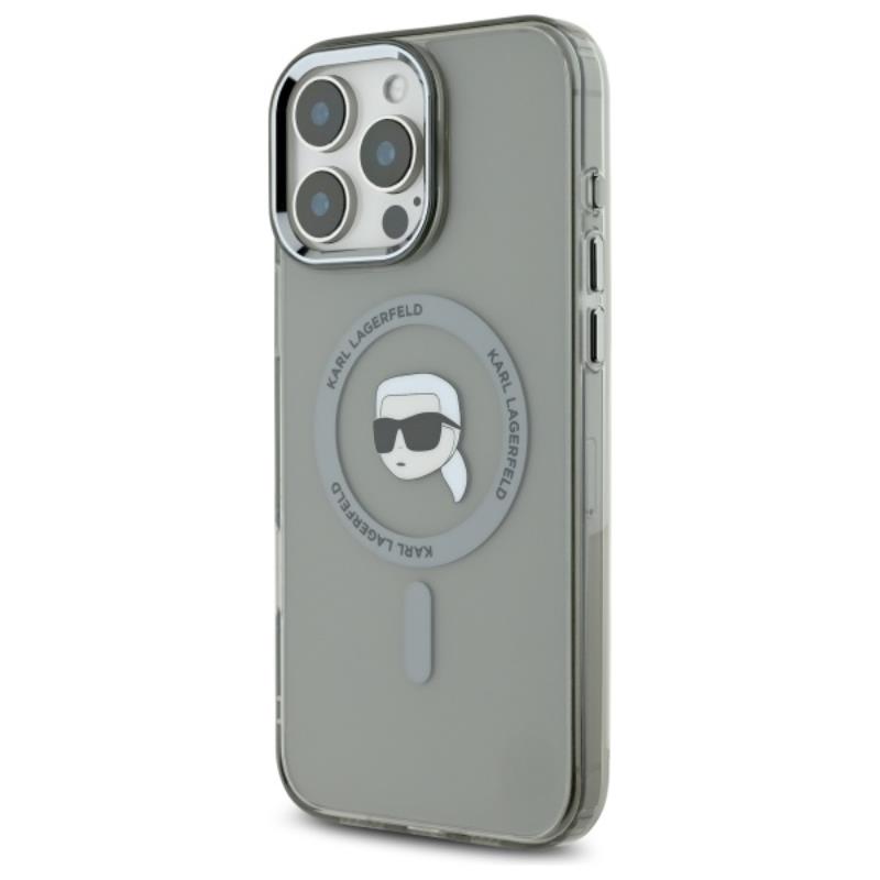 Karl Lagerfeld Iml Metal Karl Head Magsafe - Etui Iphone 16 Pro (Czarny)