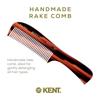 GB KENT Handmade Large Handle Rake Comb 200mm Jumbo Wide Tooth Anti-Static Classic Color