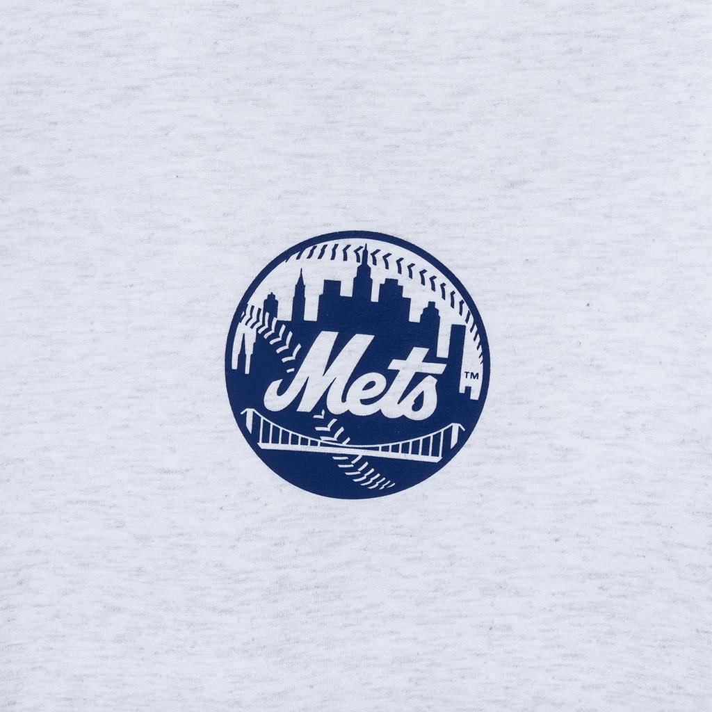 New Era Logo Printed Loose Fit Round Neck Short Sleeve T-Shirt Unisex Tops Heather-Gray 14536489