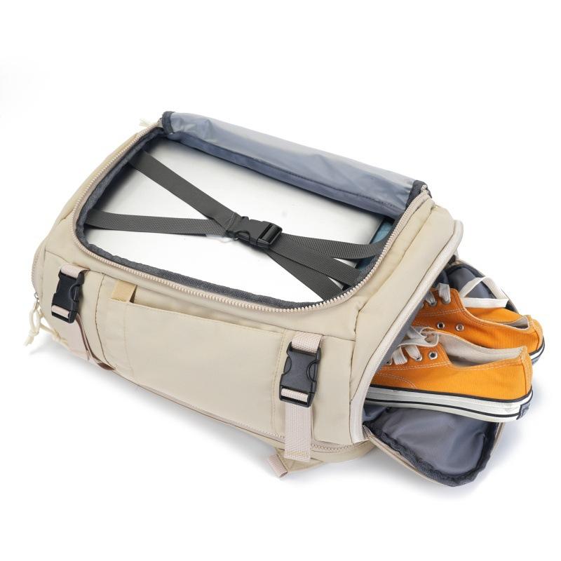 Travel Bag Large Capacity Fitness Bag Multi-functional Commuting Independent Shoe Bin Lightweight Sports Backpack