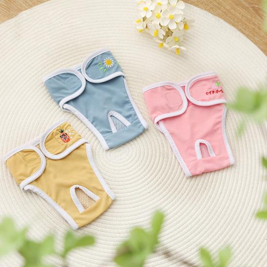 

Yousheng Female Dog Diapers Breathable Mesh Design Leak-Proof Water-absorbed Pet Menstrual Pants for Heat Incontinence