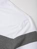 Plus Size Men's Color Block Crew Neck Long Sleeve Autumn/Winter Base Layer Pullover T-Shirt