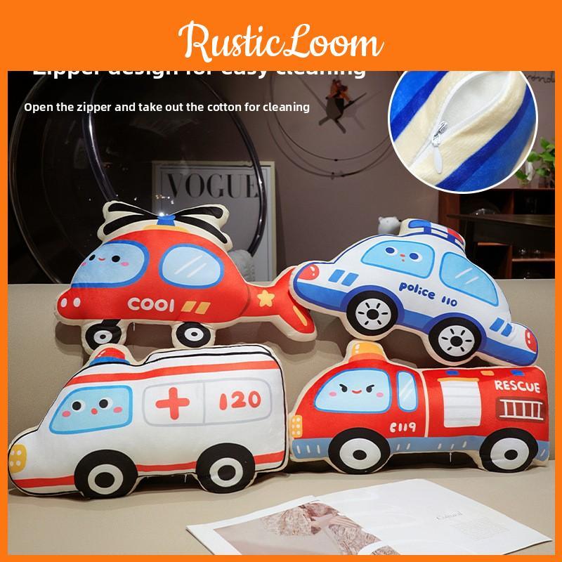 Truck Fire Excavator Plush Doll For Kids Soft Toy Birthday Present Decoration