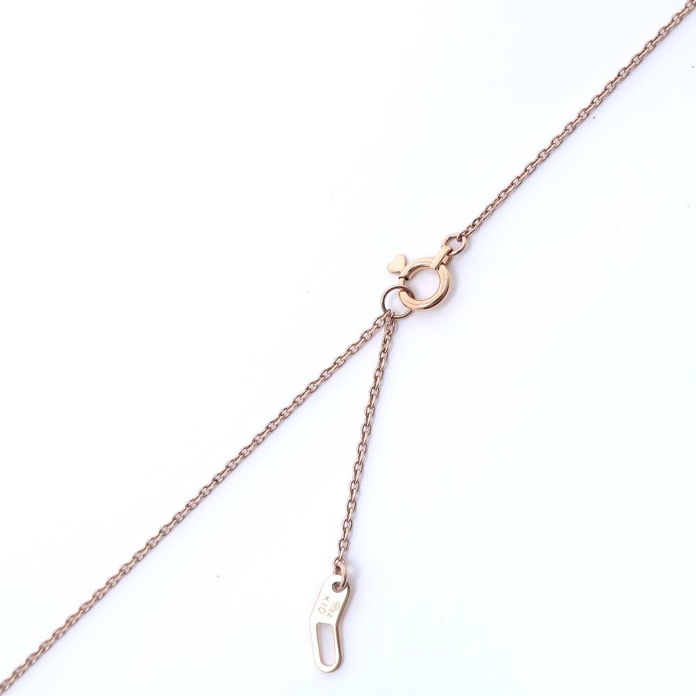 STAR JEWELRY Heart Necklace 1P Diamond K10 Pink Gold/diamond Heart 1.9g Women Used