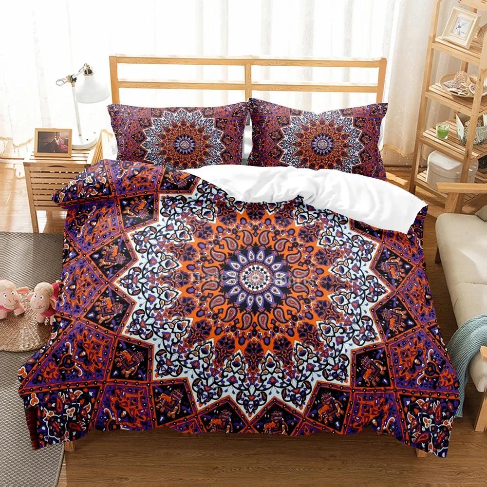 3D Boho Bed Linens Duvet Cover Set Comforter Bedding Sets Twin Full Queen King Bedroom Home Textile Housse De Couette Bohemia