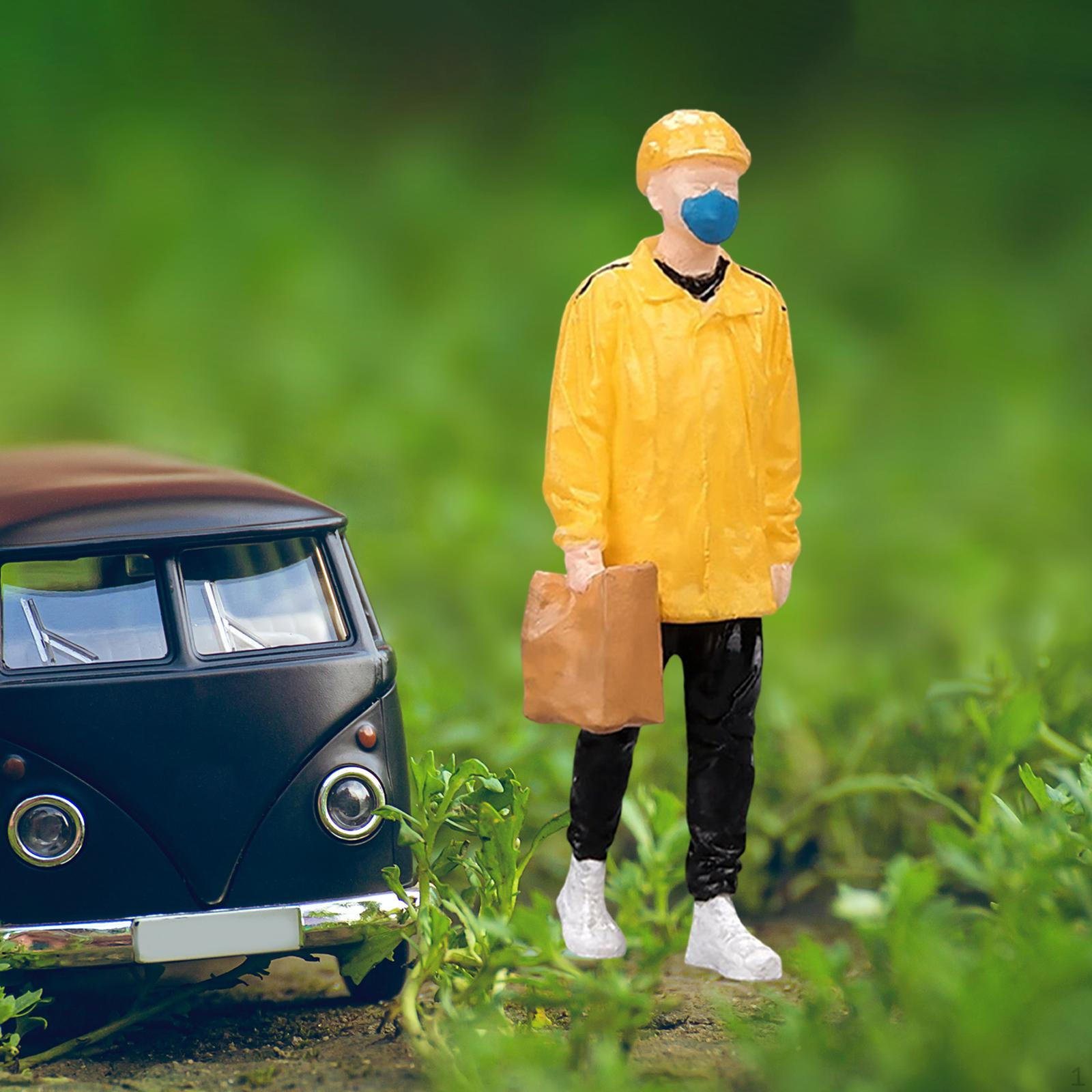 1/32 Scale Human Figures for Diorama And Miniature Scenes Style H