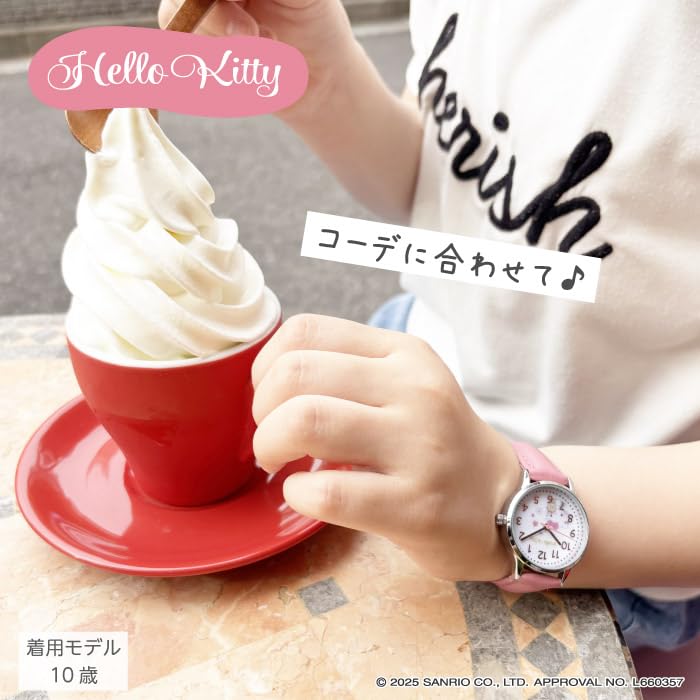 Sanrio Hello Kitty Watch Pink J-AXIS Women's CR2C0005-KT,