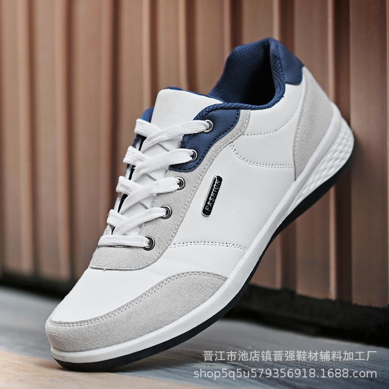 

Men s shoes summer new fashion trend men s casual sports shoes travel white shoes breathable versatile running board shoes 44