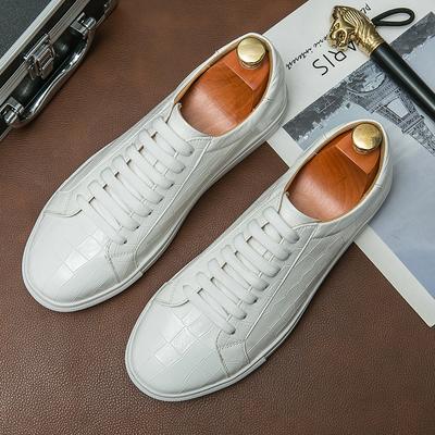 Mode Vielseitige Herren-Sneaker Outdoor Freizeit Sportschuhe Herren Schnürschuhe Leder Skateboard-Schuhe Jugend Neueste Trend Oxford-Schuhe