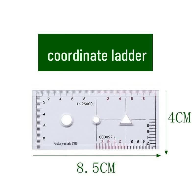 Professional Map Coordinate Scale Ruler