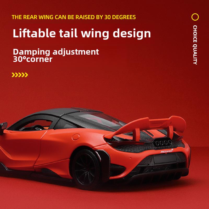 1:24 McLaren 765LT Alloy Model Car – Trendy Collectible Ornament, Popular On Douyin