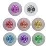 Colorful LED Coaster with 3 Light Modes Self-Adhesive Portable Drink Coaster for Beer Coffee Bar Ambience Lights Fun Home Bar Accessory