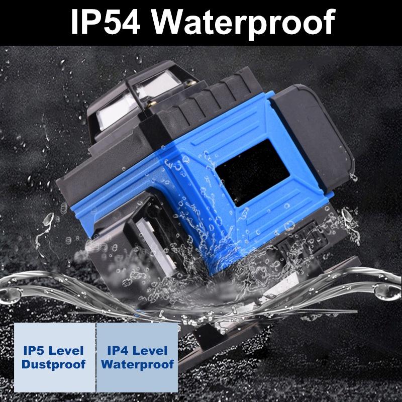 16 Lines Laser Level 4D Green Lines Self-Leveling 360 Horizontal & Vertical Cross High Precision Outdoor Powerful