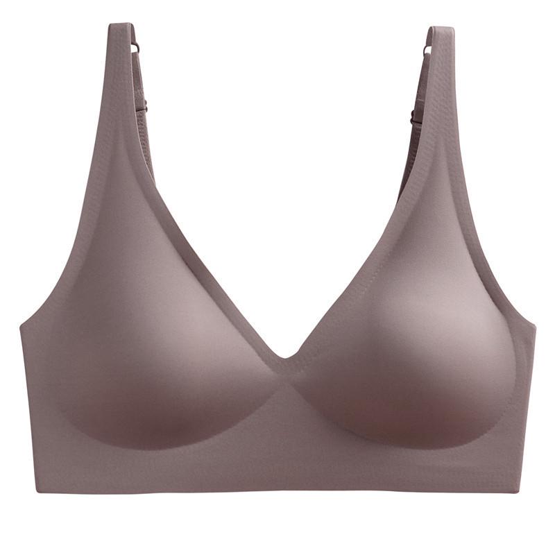 Seamless Women's Support Bra: Anti-Sagging, Adjustable, Jelly Strip Design