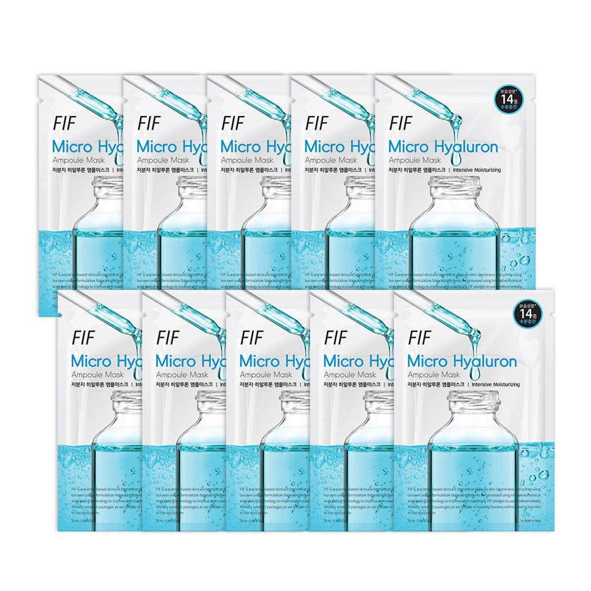 FIF Low Molecular Weight Hyaluronic Acid Ampoule Mask 10 Sheets