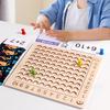 Kids Montessori 99 Multiplication Board Game Math Wooden Toys Children Learning Educational Logical Thinking Puzzle Teaching Toy