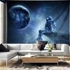 2D Deep Space Astronaut Tapestry Starry Sky Planet Wall Hanging