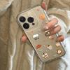 Transparent Dessert Coffee Phone Case for Apple iPhone 13/14/15 Pro Max, 7/8 Plus, XS with Precise Cutouts