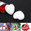 24Pcs White Solid Heart DIY Craft Wedding Decoration Valentine's Day Party Centerpiece Wedding Ornament Models