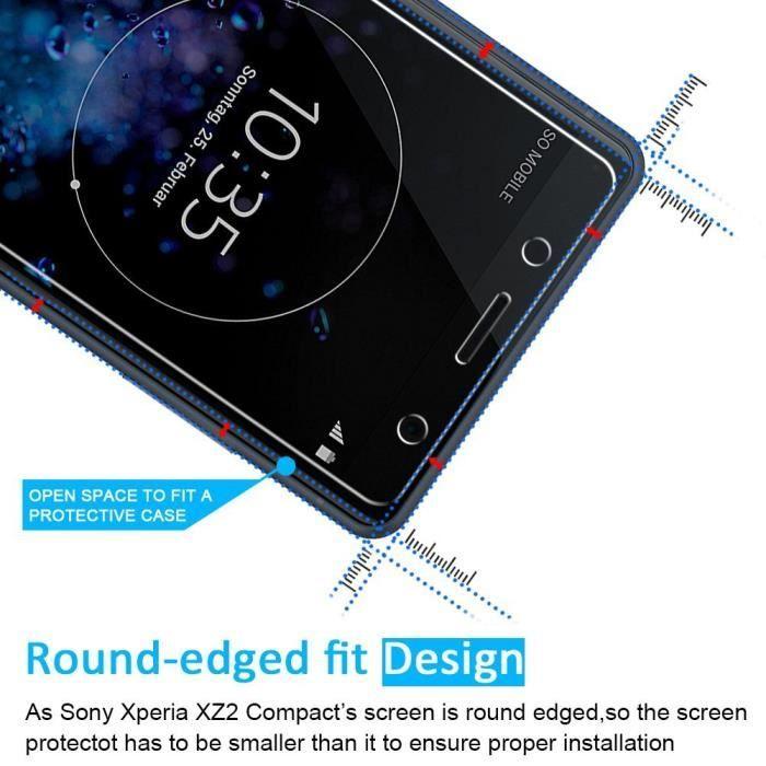 Glas Sony XPERIA XZ2 COMPACT - Gehärtetes Glas Displayschutzfolie Phonillico®