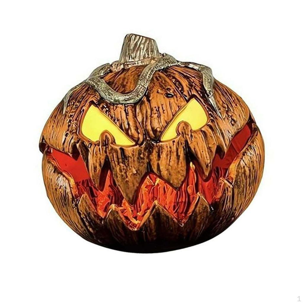 Halloween Pumpkin Decoration Yard Decor Lighted Funny Statue Handmade Scene Layout