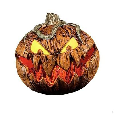 Halloween Pumpkin Decoration Yard Decor Lighted Funny Statue Handmade Scene Layout