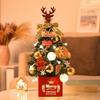 Small Christmas Tree Ornaments Realistic With Accessories Christmas Tabletop Tree For Office Desktop Room Home Festive Holiday