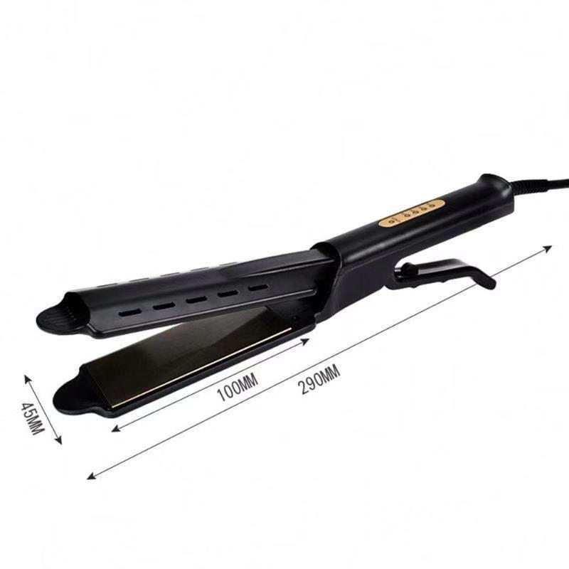 

Steam Hair Straightener Flat Iron: Damage-Free, Four Temperature Settings, Ideal for Bangs and Styling EU Plug
