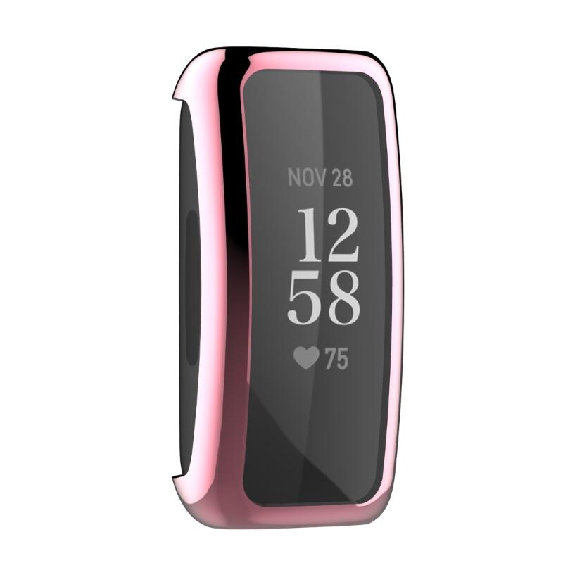 Case for Inspire 2/3 TPU Thin Plated Case Shock-Proof Cover All-Around Protective Bumper Shell Smartwatch