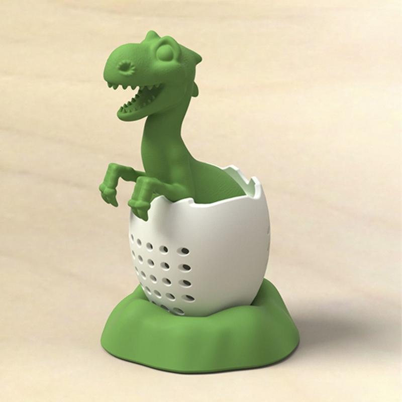 Dinosaur Shape Tea Strainers Silicone Tea Leak Related Teapot Tea Set Filter Silicone Tea Filter Tea Strainers Tea Set