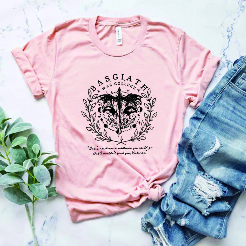 Basgiath War College T-Shirt Ästhetisches Fourth Wing Shirt Retro Fly or Die Shirts Fourth Wing Riders Quadrant Tee Bücherhaftes Geschenk