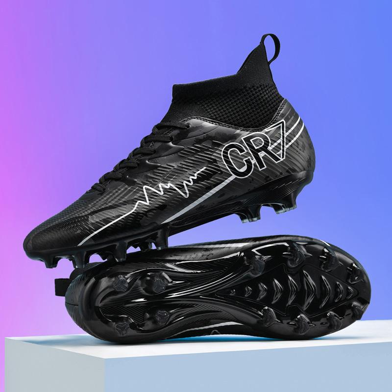 New Men Football Boots Long Spikes Ultralight Breathable Soccer Shoes Match Sneakers Indoor Cleats Training Drop Shipping