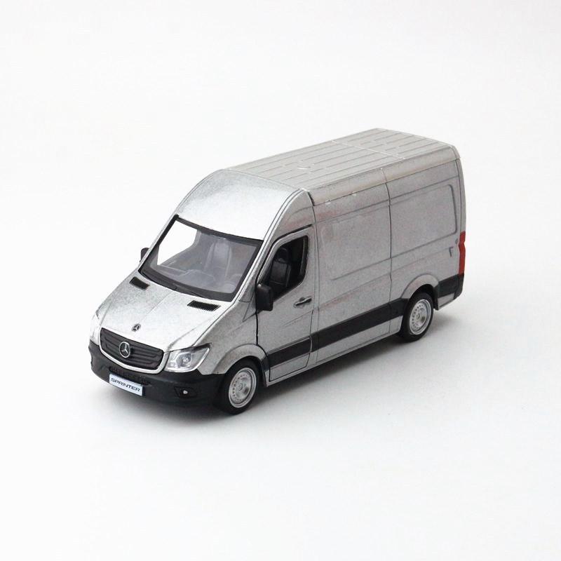 Sølvlegering Simulering Mercedes Benz Sprinter Næringskjøretøy Lekemodell