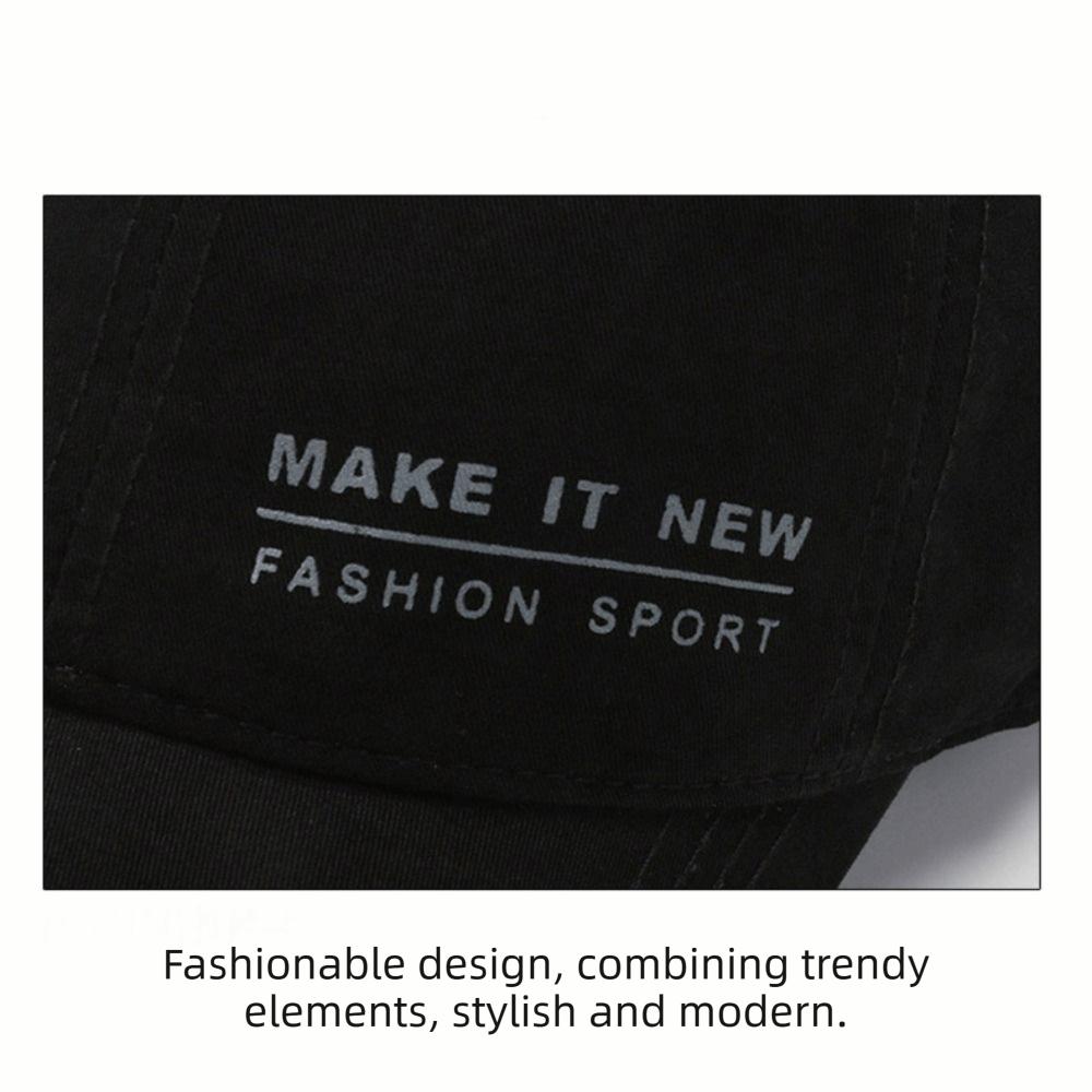 Letter Embroidery Visor Baseball Cap Pure Cotton Adjustable Trucker Hats Snapback Sun Protection Sunshade Hats