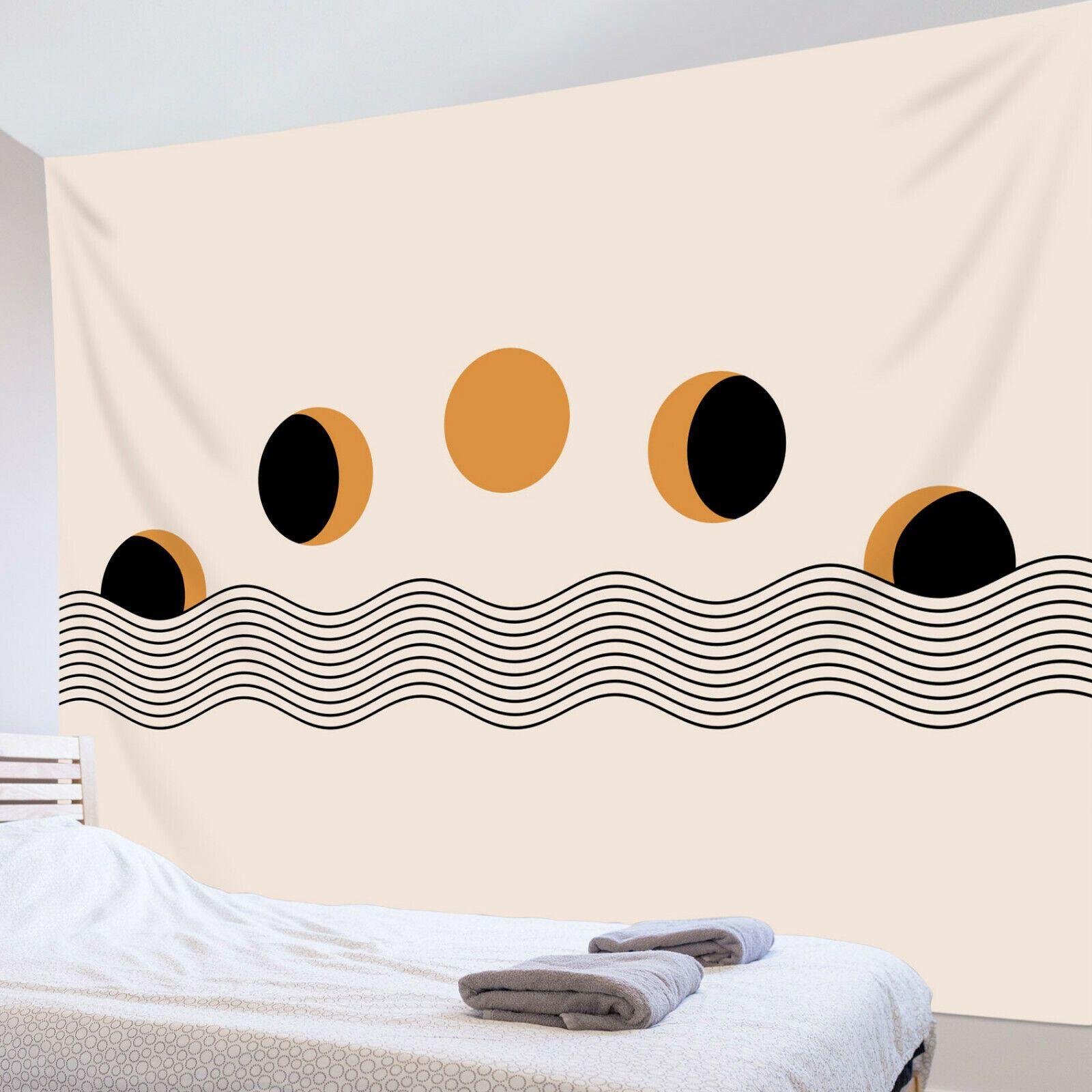 

Moon Phase Tapestry in a Mid-Century Minimalist Style 75x100 чорний