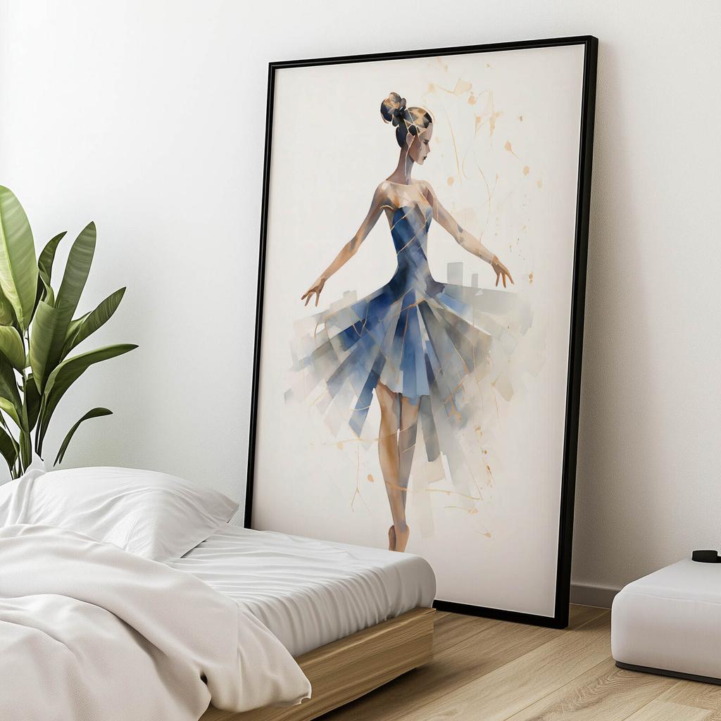 The Elegance of the Ballerina's Dance The Elegance of the Ballerina's Dance, 30X40 Cm, Without Frame, Premium Canvas On Stretcher