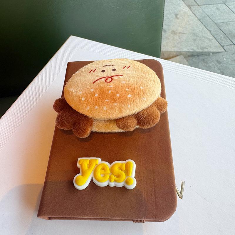 Kreativní zábavný plyšový přívěsek jídlo zápisník diář malý zápisník dívky nosí poznámky