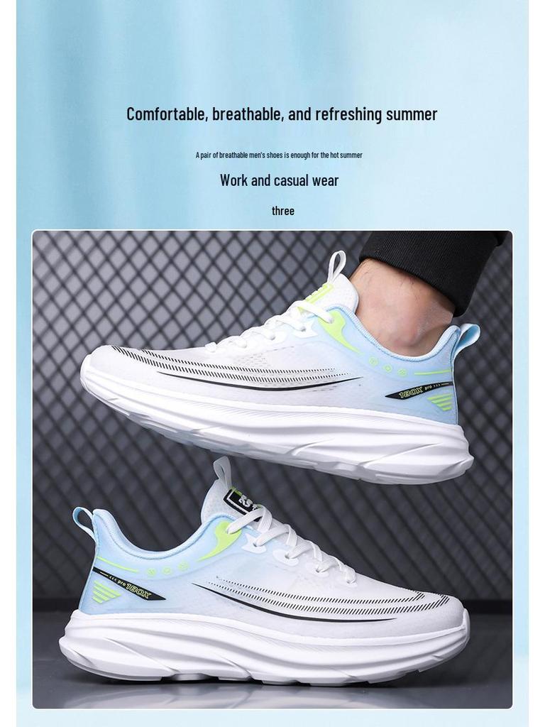Men's Ultra-Light Breathable Mesh Running Shoes - Comfortable, Shock-Absorbing, Versatile for Casual Wear