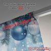 2pcs  Curtains Blue Christmas Ornaments Snow (2) Popular Creative Curtains Fabric Curtains Thermal Insulation   and Room Darkening