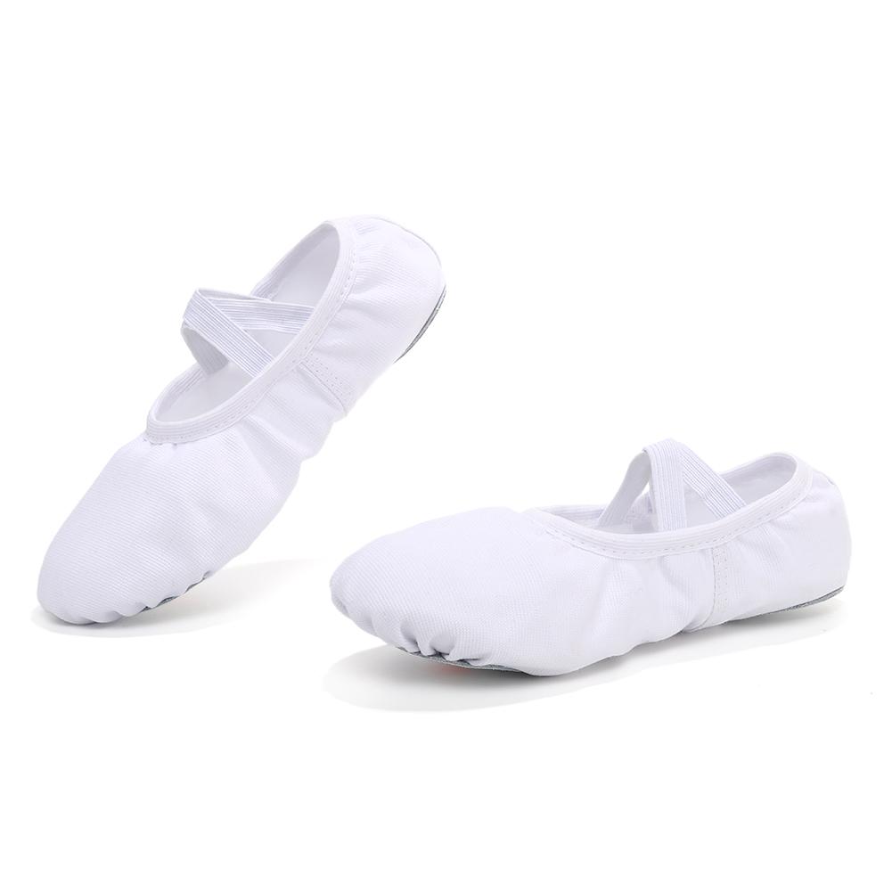 Women/Girls' Ballet Shoes Canvas Flat Split Soft Sole Dance Slippers Adult Gymnastics Belly Yoga Ballerina Training Shoes