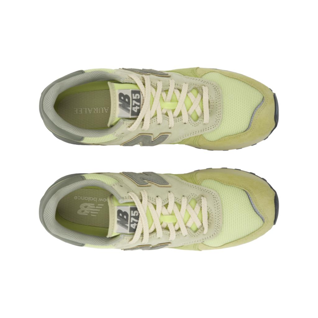 AURALEE x New Balance 475 Aloe Wash Beechnut Unisex Sneaker Yellow Lily-Pad U475AR