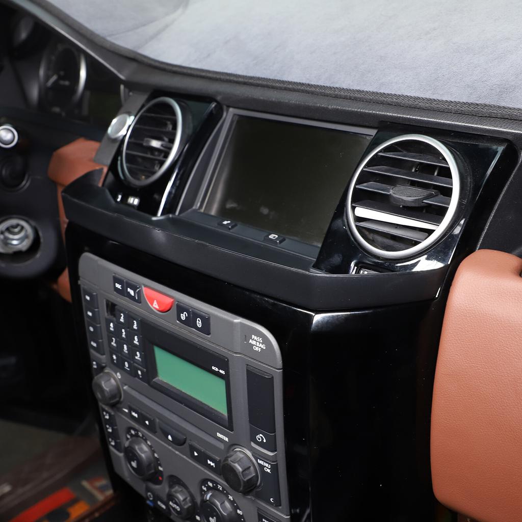 Black Central Control Navigation Storage Box Tray For Land Rover Discovery 3