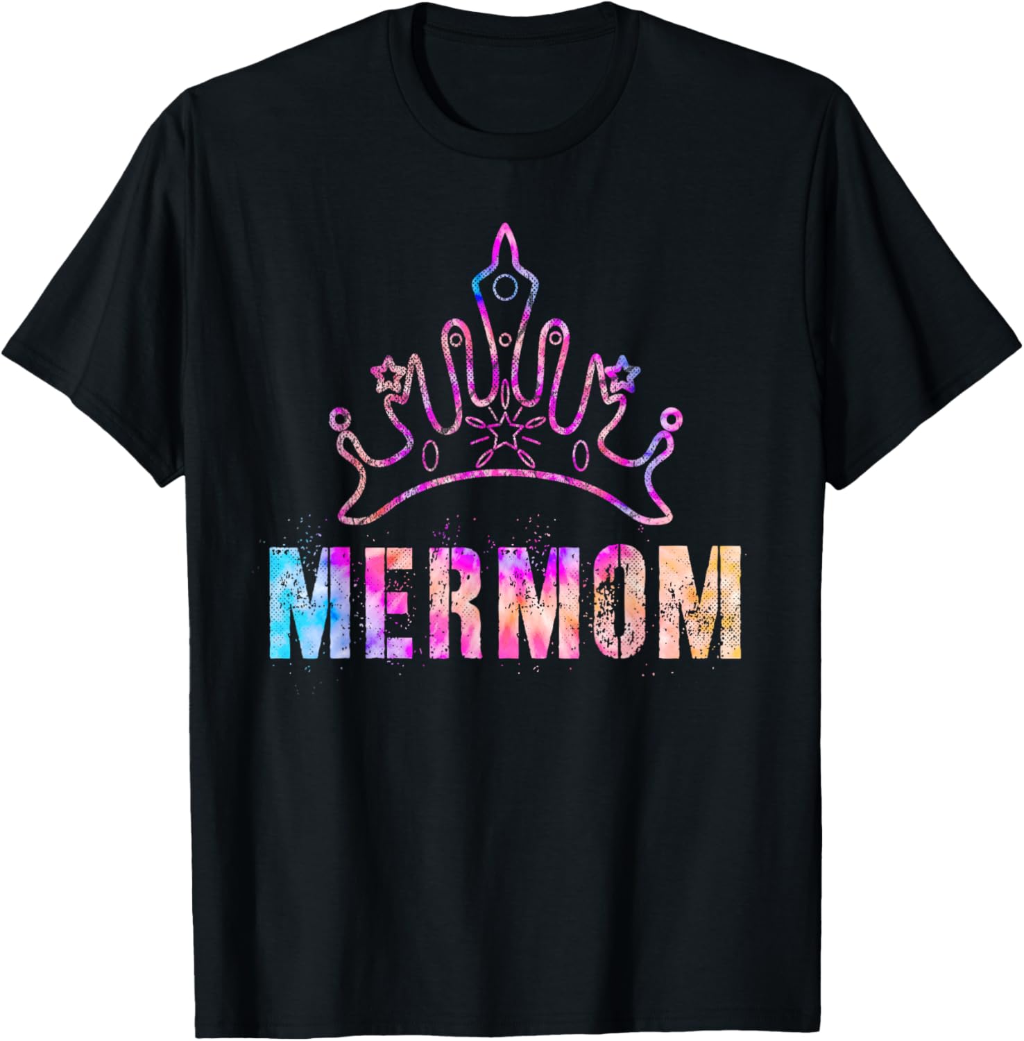 Vintage MERMOM Hero Mermaid Security Mom Vacay Mommy Beach T-Shirt S разноцветный