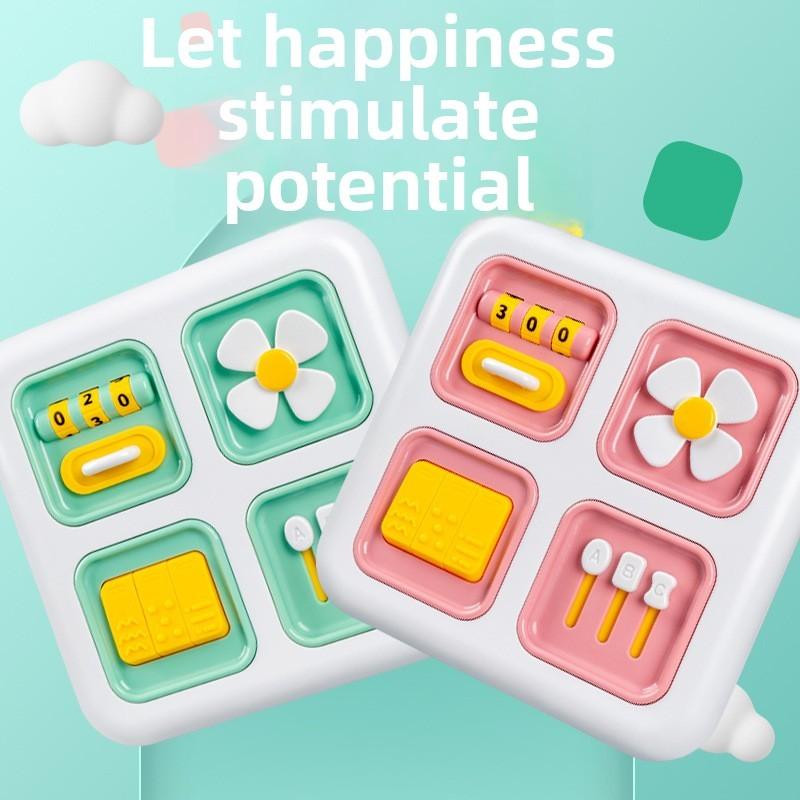 Baby Multifunction Finger Activity Board With Montessori Design For Early Learning Development