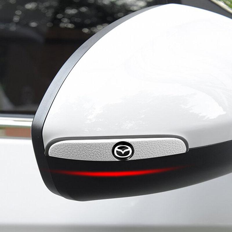 4Pcs Car Door Anti-Collision Strip Rearview Mirror Protection Sticker For Mazda 3 6 CX5 2 CX3 CX9 MX5 RX8 Axela Demio MS CX5 2 Axela Demio Atenza GJI
