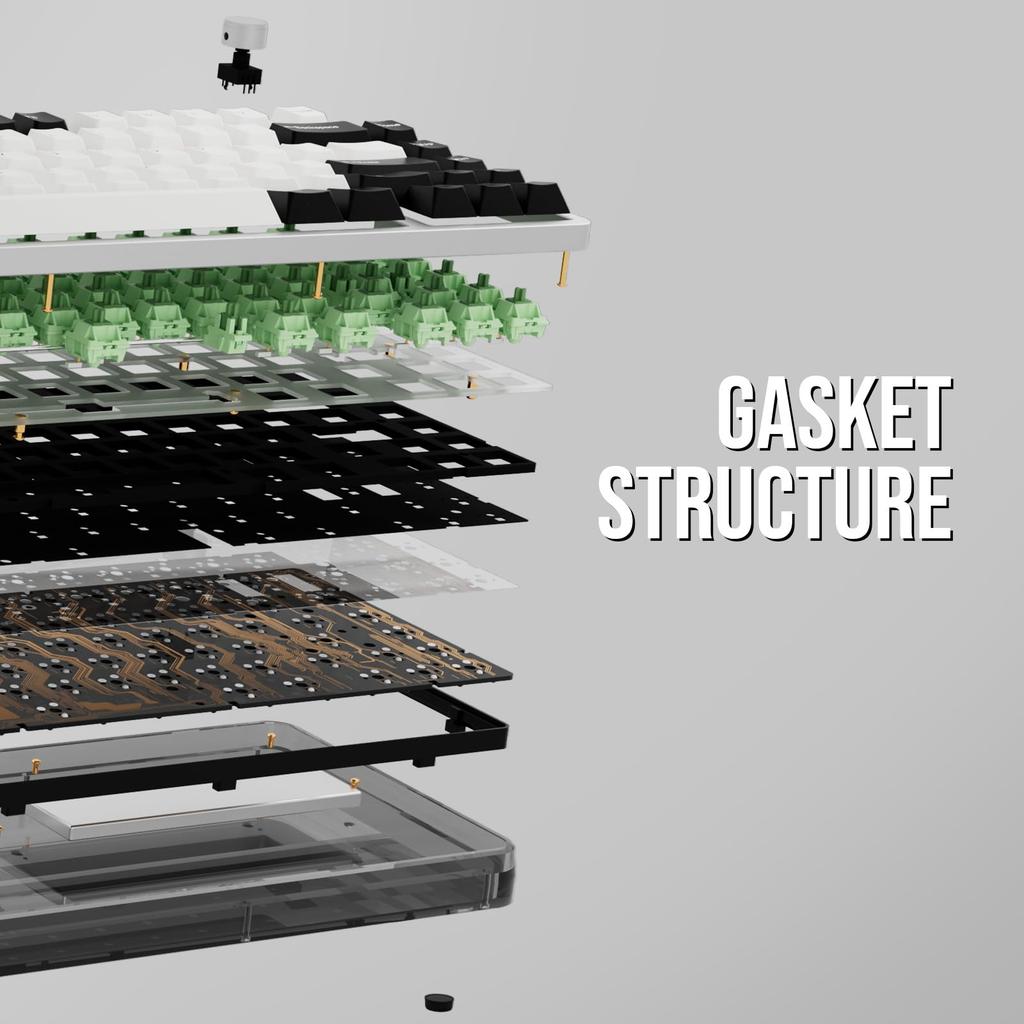 [KiiBOOM] Breeze 75 Bezdrátová mechanická klávesnice – Klávesnice