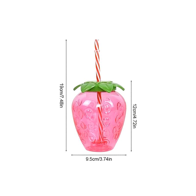 

1Pc Plastic Fruit Cups Beach Party Fruit Shaped Straw Cups Tropical Straw Cups Summer Fruit Cups Birthday Party Multicolor 500ml